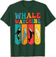 Retro 70s Colorful Whale Watching Species T-Shirt - T-Shirt | Forest