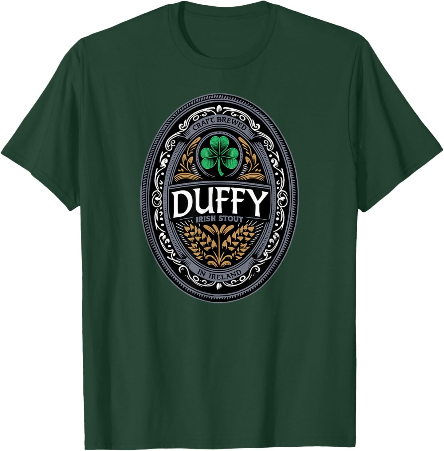 Duffy Irish Stout Surname T-Shirt - T-Shirt | Forest