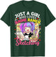 Just a Girl who Loves Anime Ramen and Sketching T-Shirt - T-Shirt | Forest