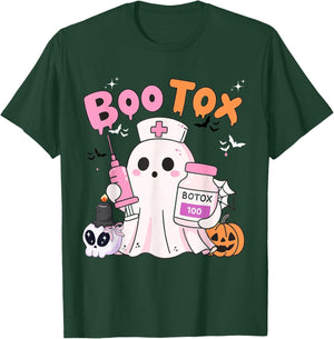 Boo Tox Nurse Ghost Filler Botox Halloween Aesthetic T-Shirt - T-Shirt | Forest