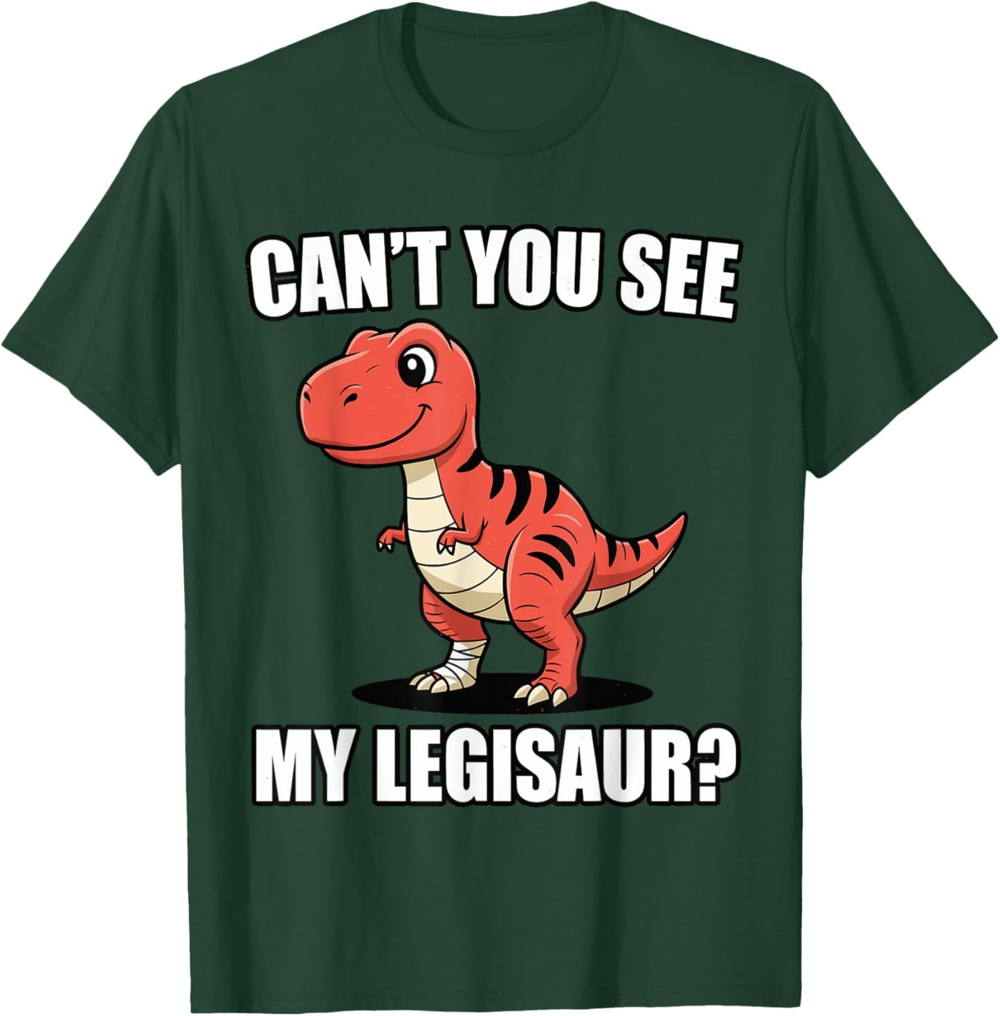 Broken Leg Dinosaur Shirt, Funny Can’t You See My Legisaur T-Shirt - T-Shirt | Forest