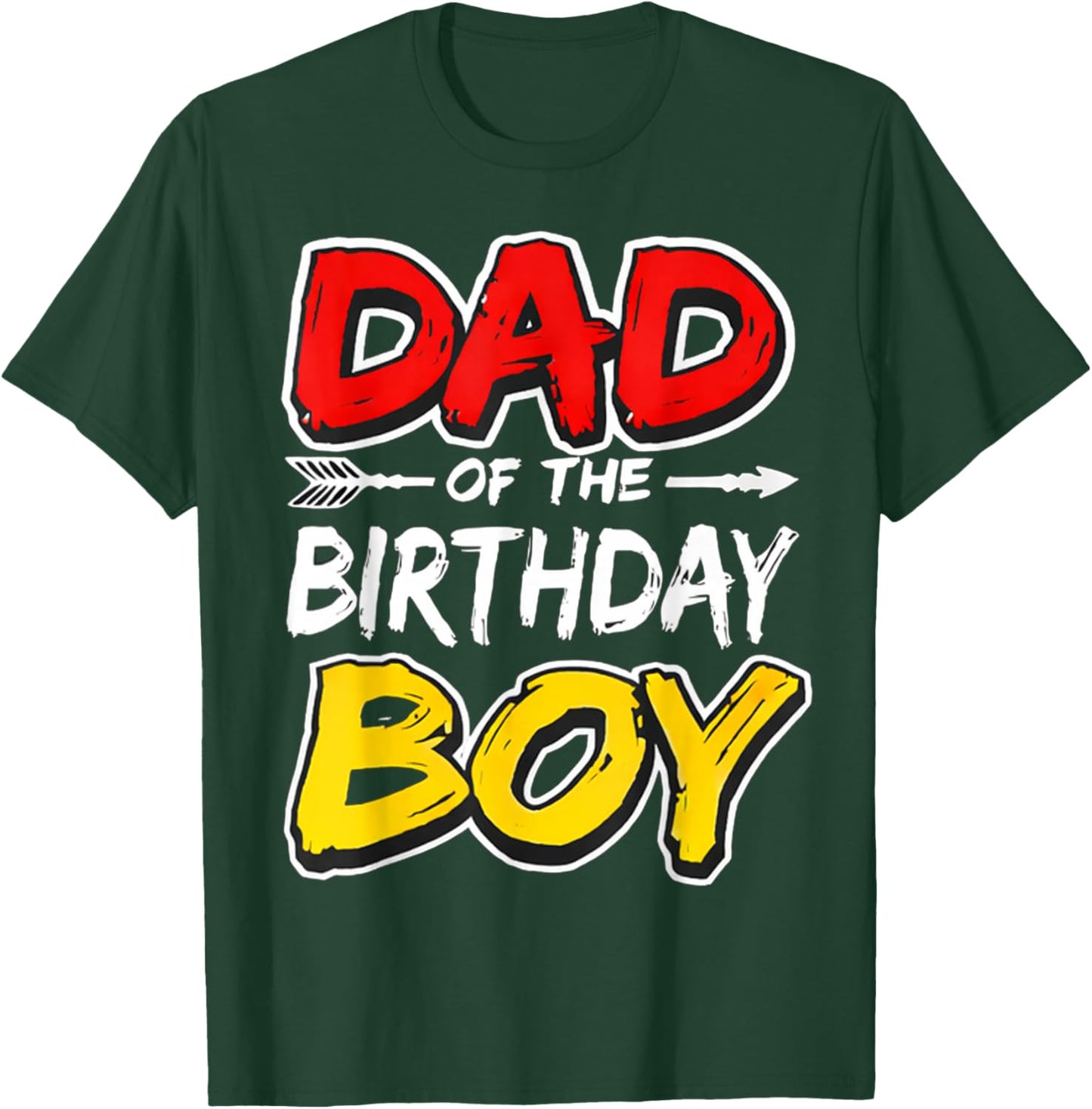 Dad of The Birthday boy Matching Family Party T-Shirt - T-Shirt | Forest
