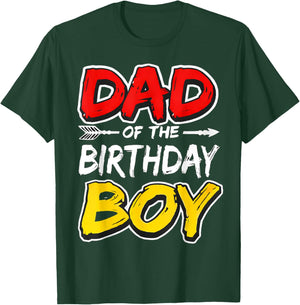 Dad of The Birthday boy Matching Family Party T-Shirt - T-Shirt | Forest