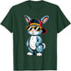 Bunny Face with Sunglasses Cap Easter Day for Boys Men Kids T-Shirt - T-Shirt | Forest