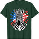 Patriotic Zebra Red White Blue American Flag Paint Splash T-Shirt - T-Shirt | Forest