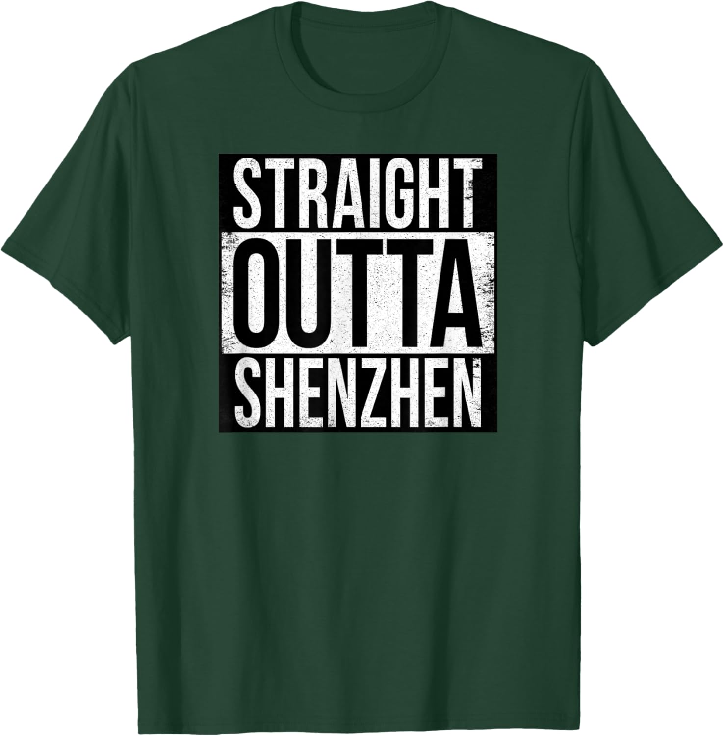 Straight Outta SHENZHEN T-Shirt - T-Shirt | Forest
