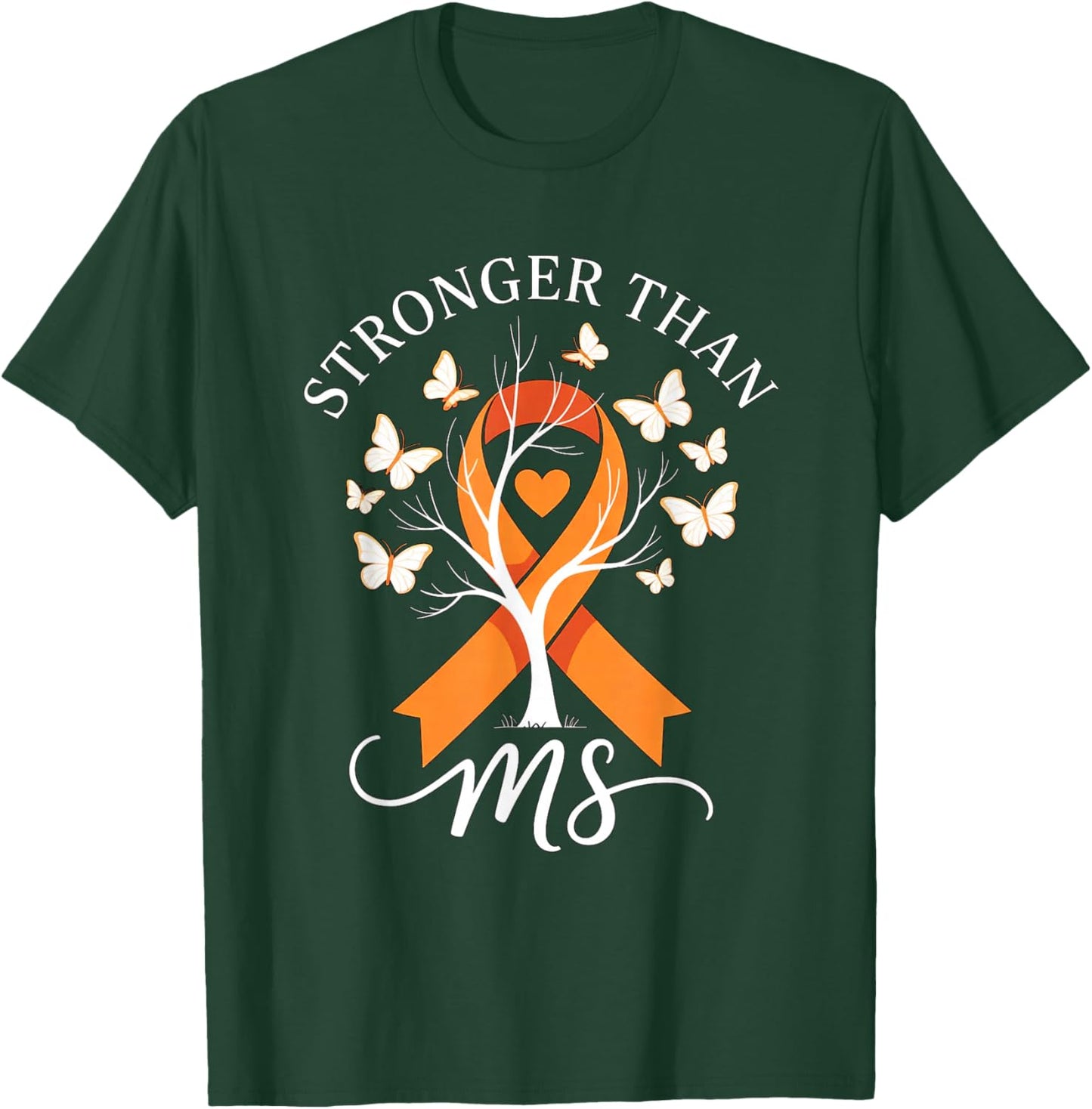 MS Warrior , Women, Multiple Sclerosis Awareness T-Shirt - T-Shirt | Forest