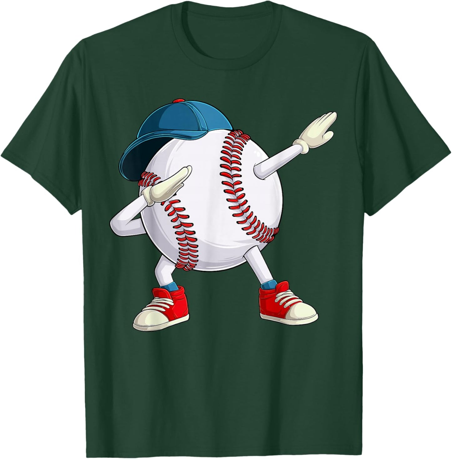 Dabbing Dab Dance Baseball Graphic Boys Girls Women Men T-Shirt - T-Shirt | Forest
