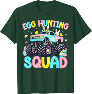 Egg Hunting Squad for Kids Toddler Boys Girls Easter Day T-Shirt - T-Shirt | Forest