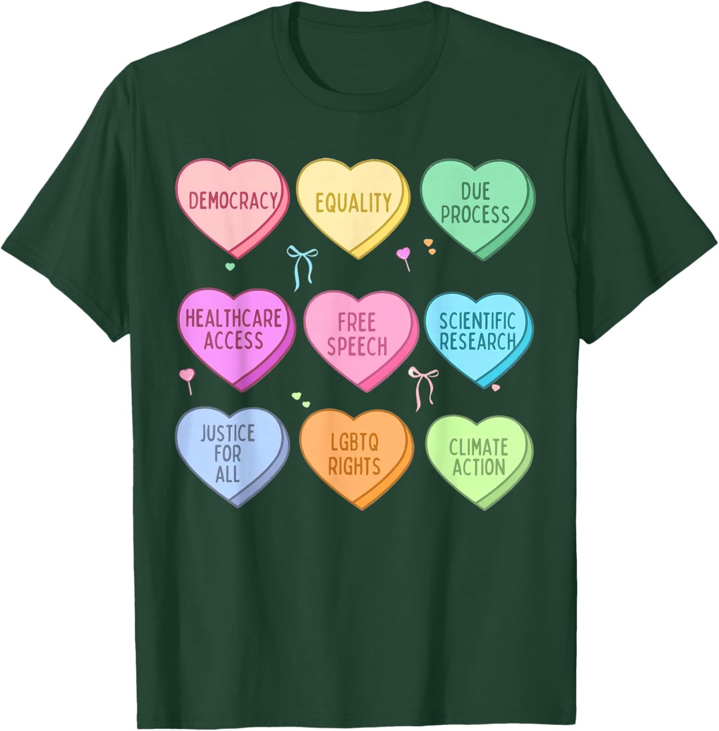 Liberal Values Valentines T-Shirt - T-Shirt | Forest