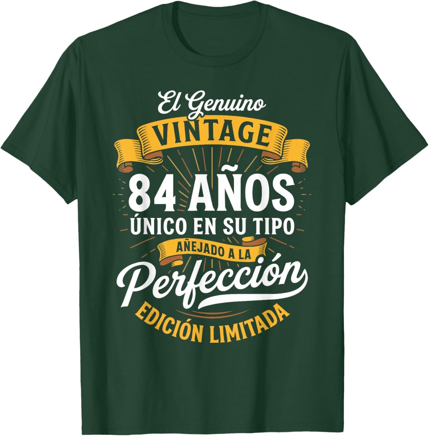 Vintage 84th Birthday Men Funny 84 Birthday Spanish T-Shirt - T-Shirt | Forest
