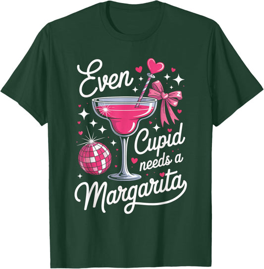 Even Cupid Needs A Margarita Valentine´s Day T-Shirt - T-Shirt | Forest