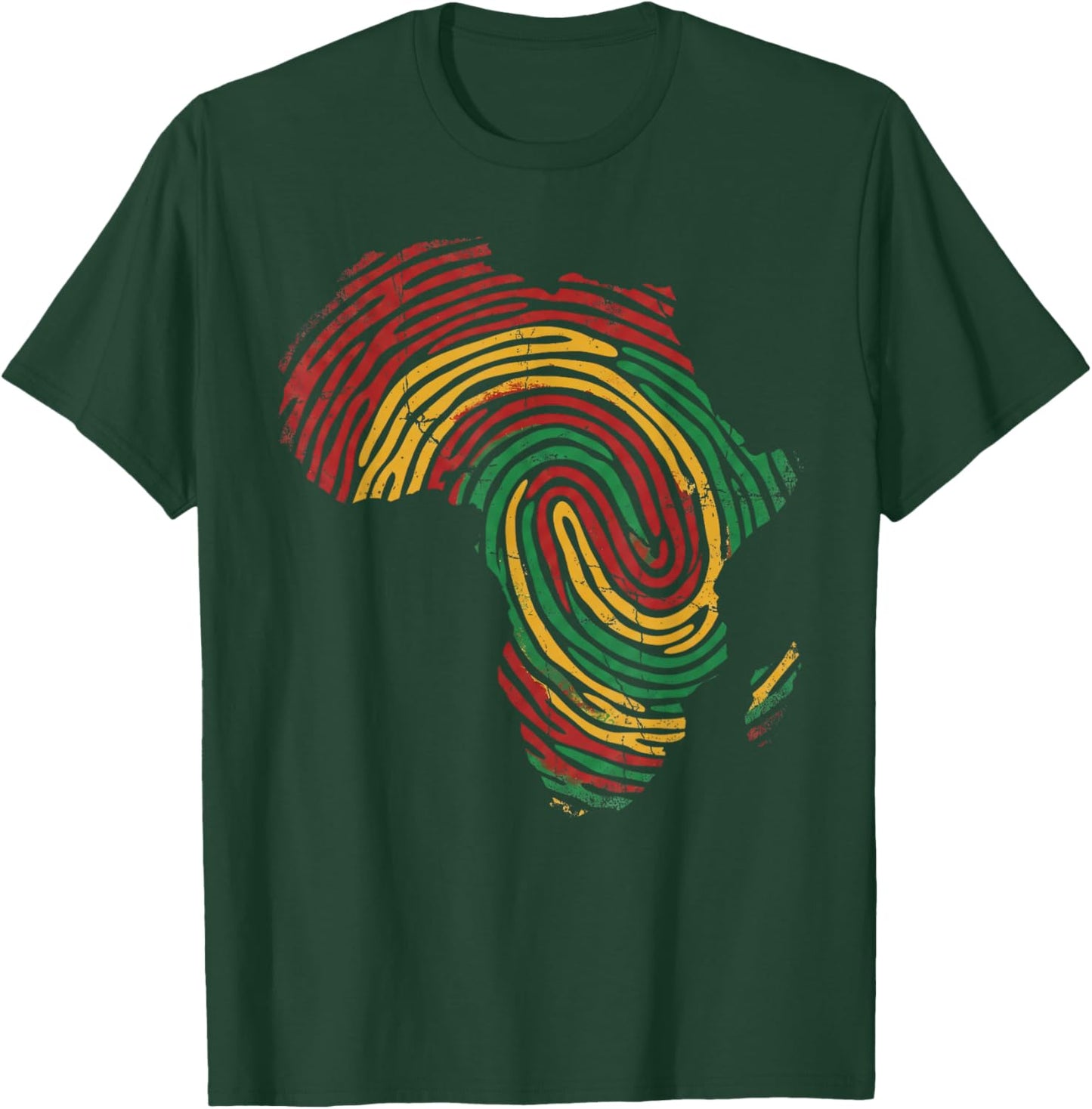 It's in My DNA Pan African Fingerprint Black History Life T-Shirt - T-Shirt | Forest