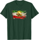 Iranian Flag Lion with Sword National Pride Destressed T-Shirt - T-Shirt | Forest