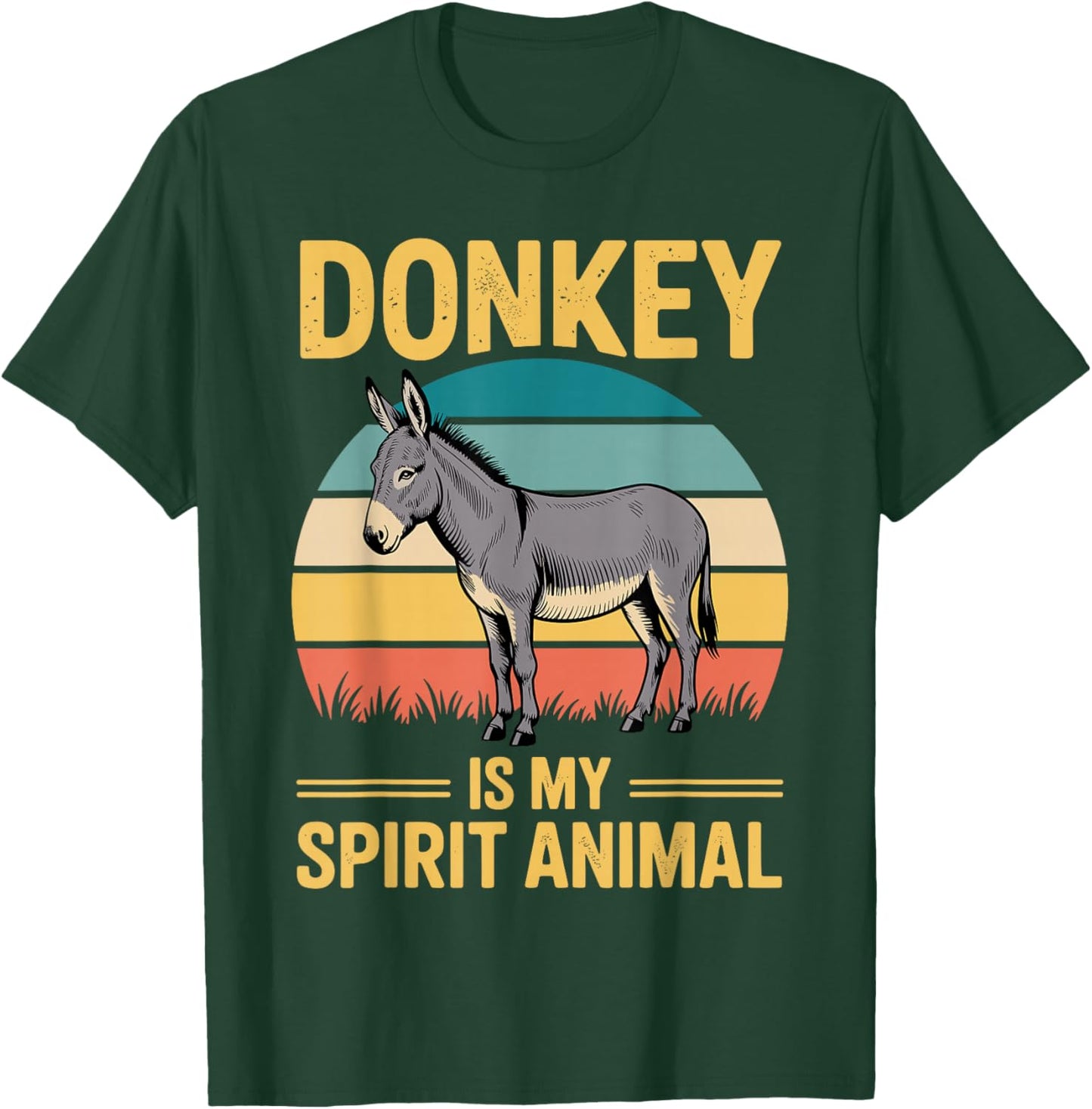 Cute Donkey Design Women Pet Animal Donkey Lovers T-Shirt - T-Shirt | Forest
