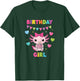Cute Axolotl Bday Girl Big Pink Coquette Bow Girl Birthday T-Shirt - T-Shirt | Forest