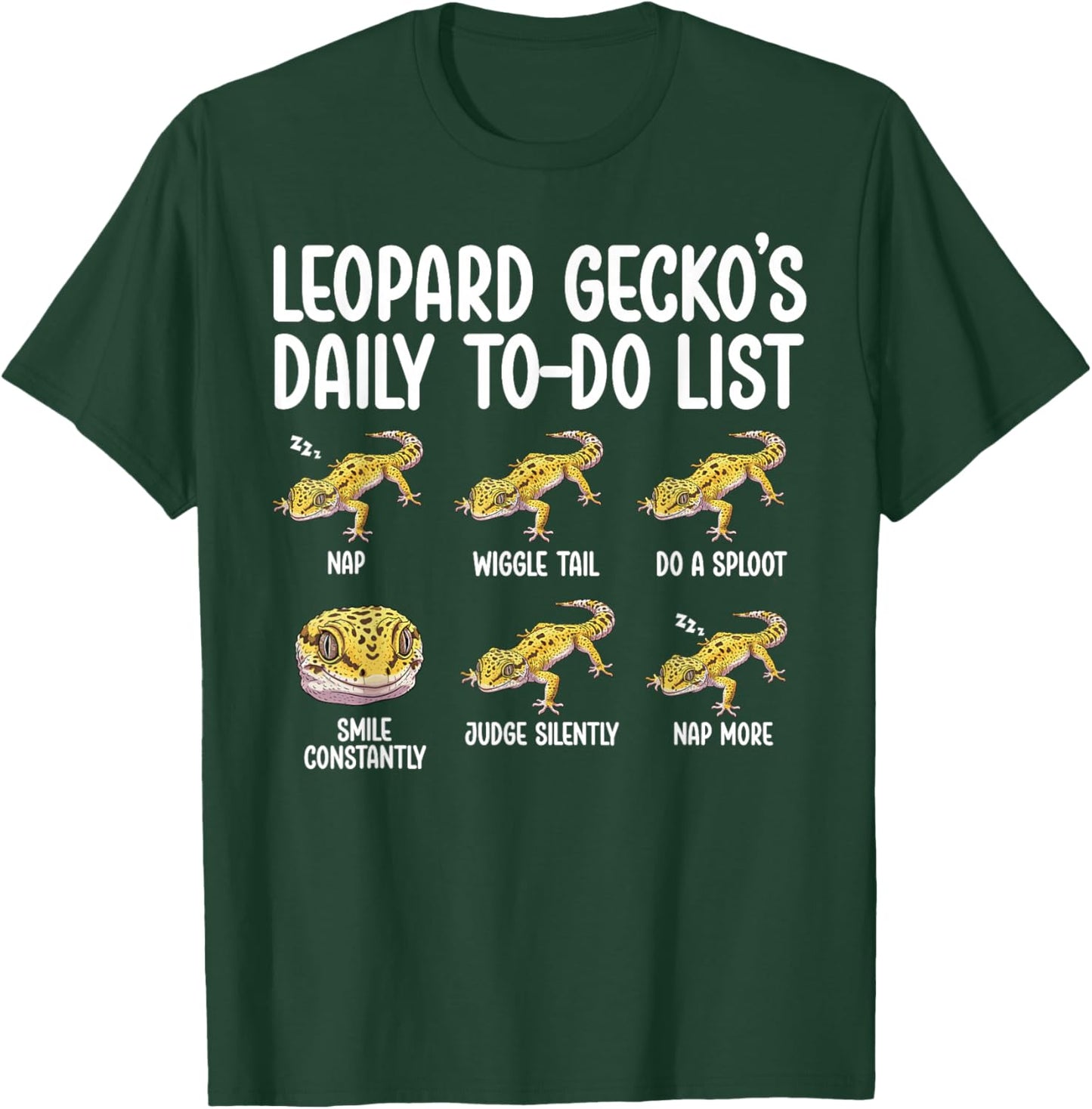 to Do List Leopard Gecko Owner Leopard Gecko Lover T-Shirt - T-Shirt | Forest