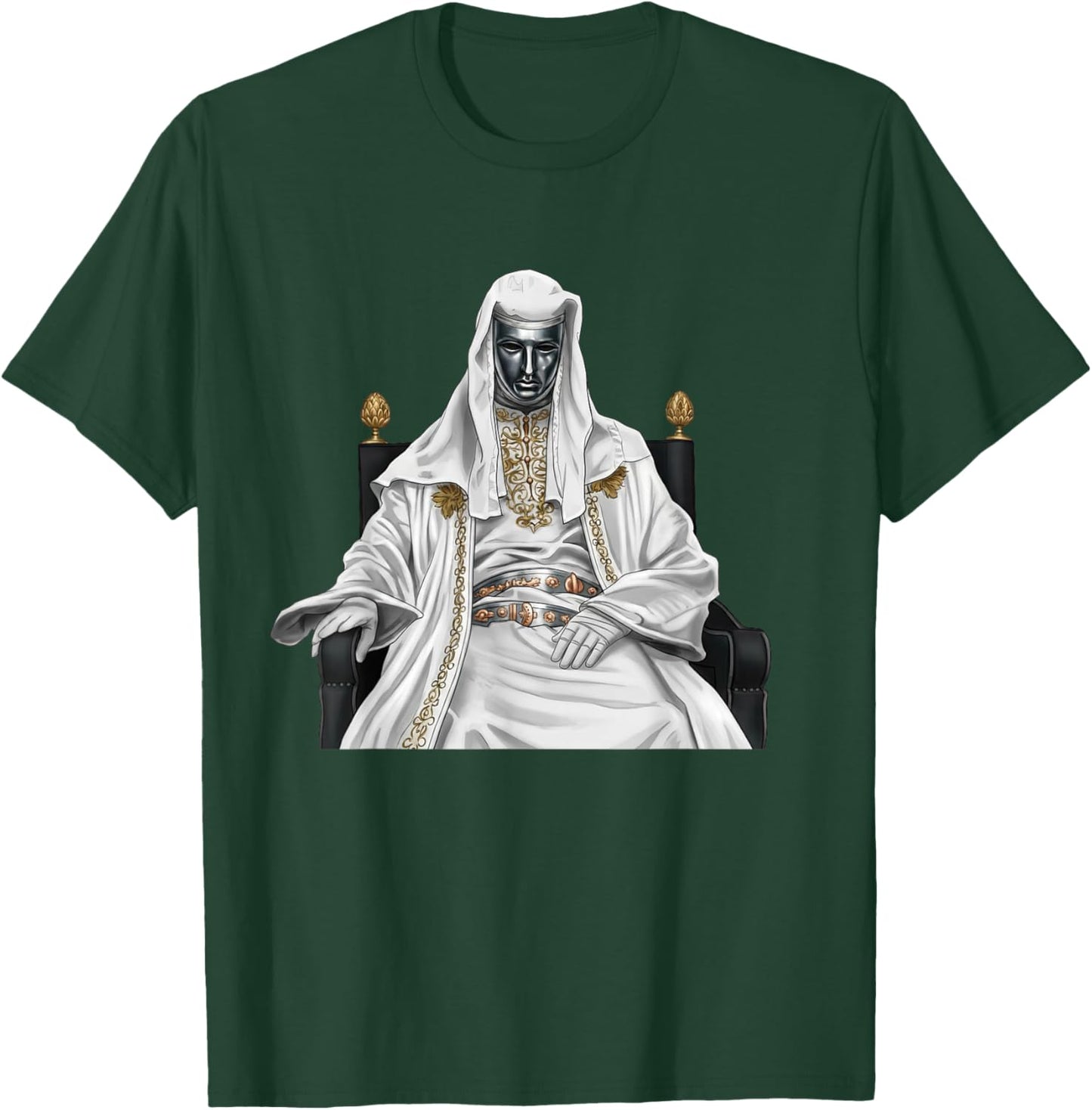 Silver Mask King Baldwin Meme T-Shirt - T-Shirt | Forest