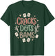 Cracks Dots Bams American Mahjong Player Mah Jongg Game Tile T-Shirt - T-Shirt | Forest