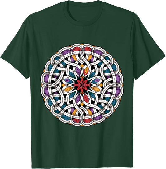 Mystic Mandala Beltane Blessings May Day Celebrations Pagan T-Shirt - T-Shirt | Forest