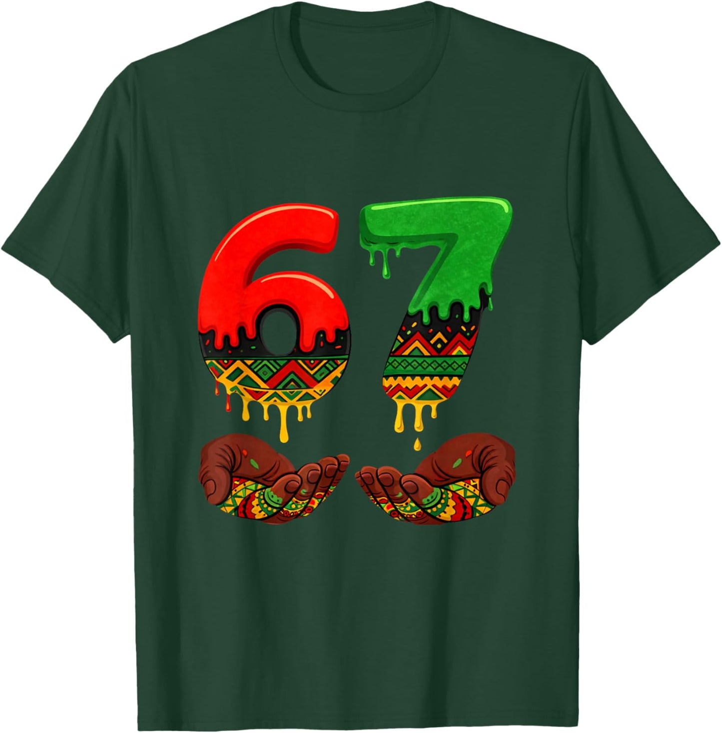 67 Black History Month Six Seven African American Kids Boys T-Shirt - T-Shirt | Forest
