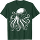 Octopus Sunglasses Snorkeler T-Shirt - T-Shirt | Forest
