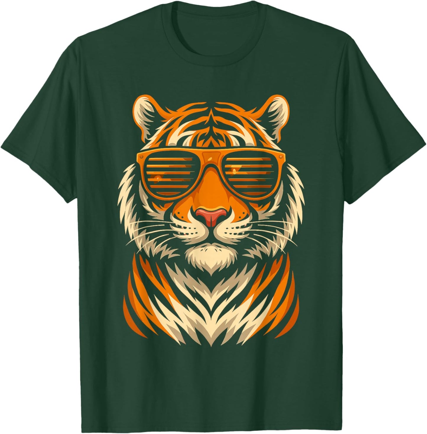 Cool Shirts for Boys Kids, Funny Tiger Sunglasses T-Shirt - T-Shirt | Forest