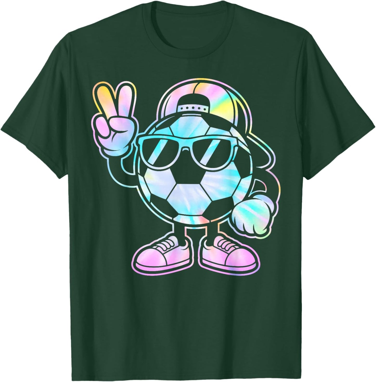 Soccer Ball with Sunglasses Funny Boys Men Soccer Lover T-Shirt - T-Shirt | Forest