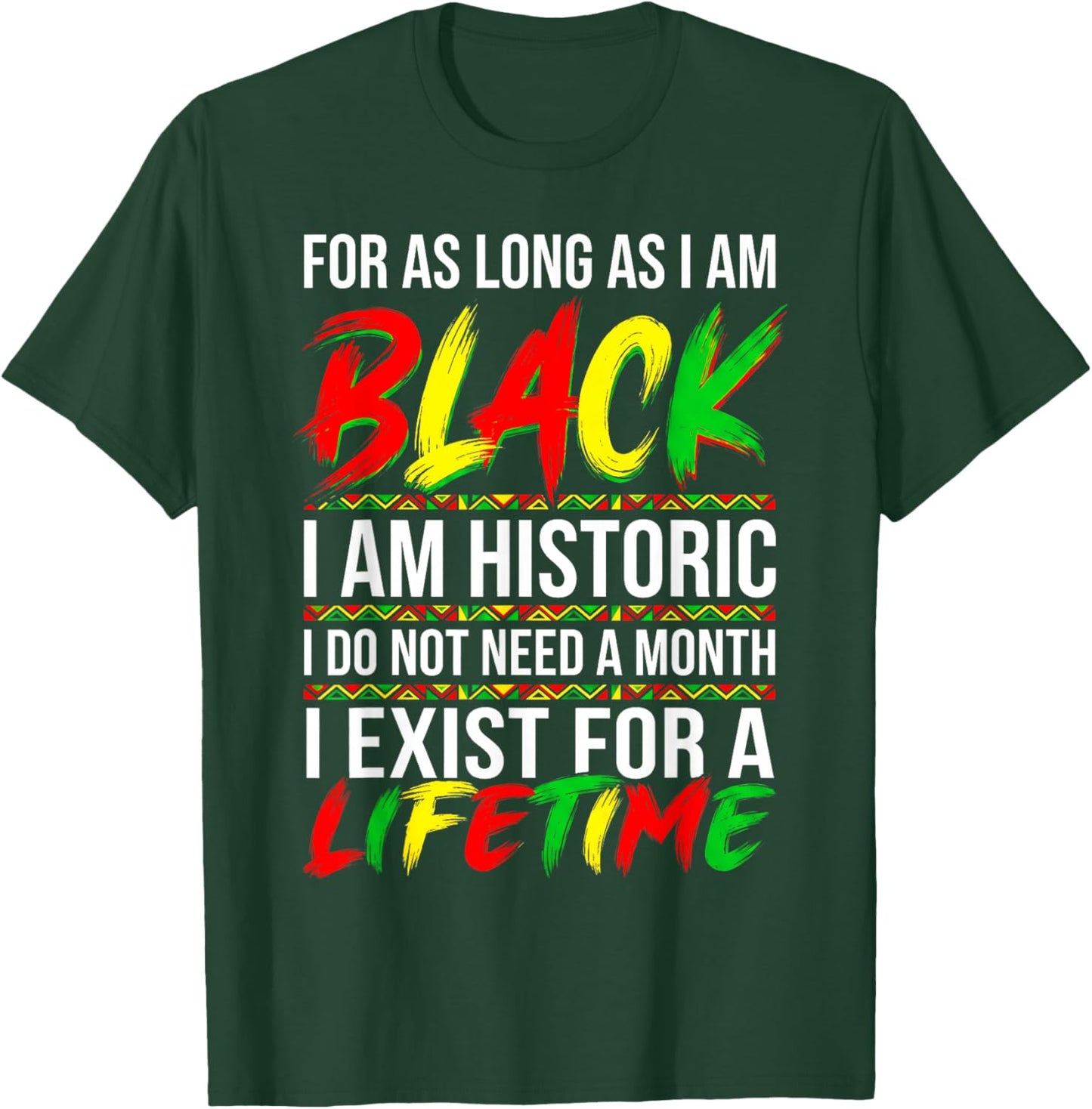 Black History Month Shirt Men Women Kids Patriotic African T-Shirt - T-Shirt | Forest