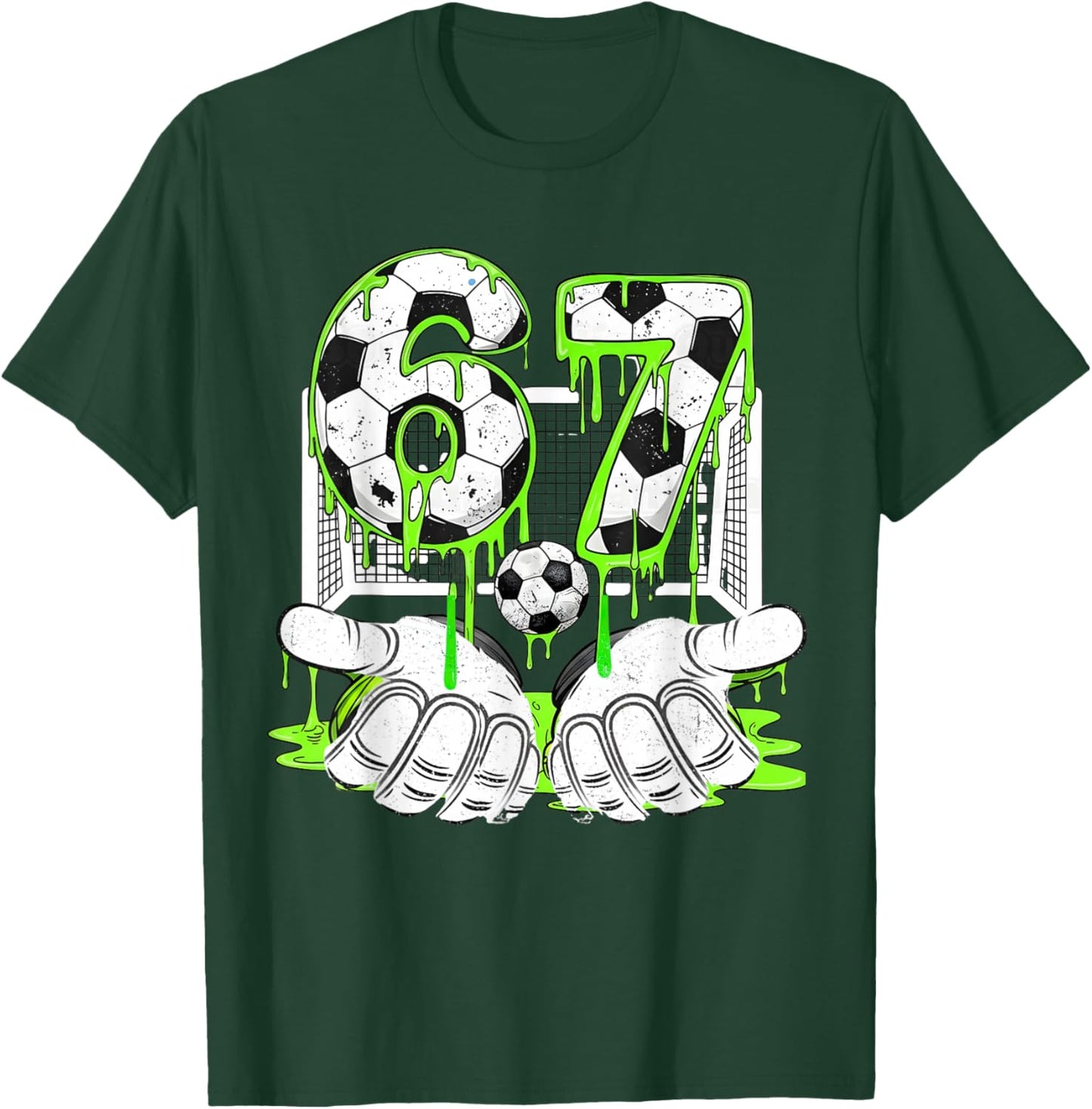 67 Soccer Drip Six Seven Soccer Drip Boys Youth Soccer T-Shirt - T-Shirt | Forest