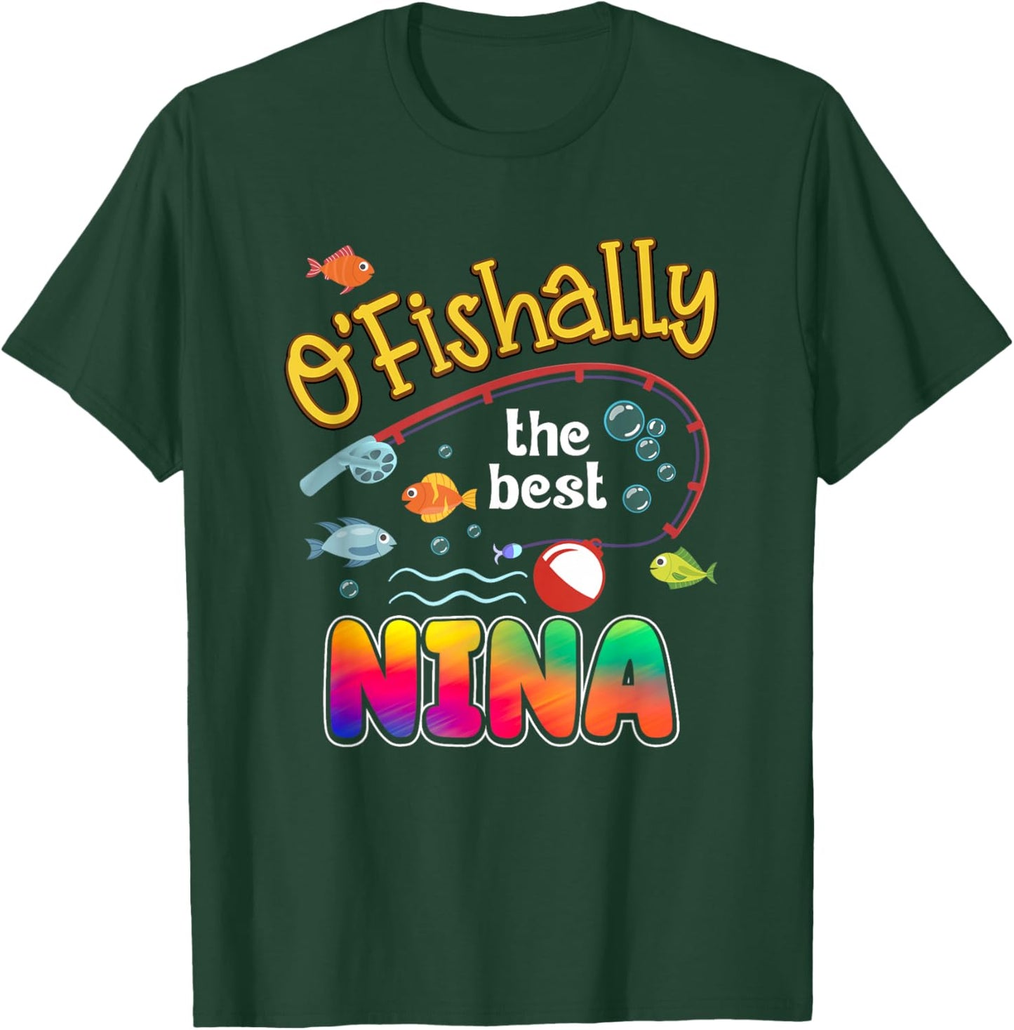 Ofishally The Best Nina of The Birthday Boy T-Shirt - T-Shirt | Forest