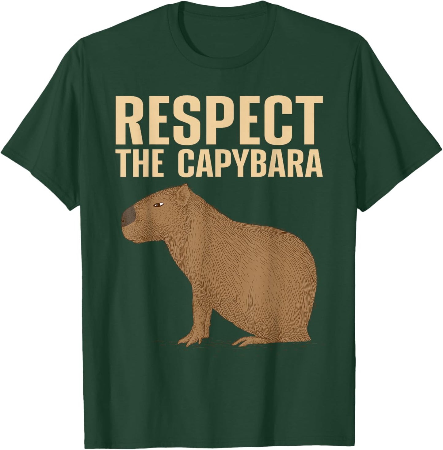 Cool Capybara Art Women Kids Rodent Capybara Lover T-Shirt - T-Shirt | Forest