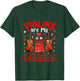 Violins are My Valentine Floral Heart Funny Instrument T-Shirt - T-Shirt | Forest