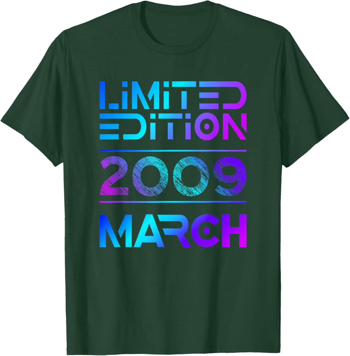 Limited Edition March 2009 Vintage 17. Birthday T-Shirt - T-Shirt | Forest
