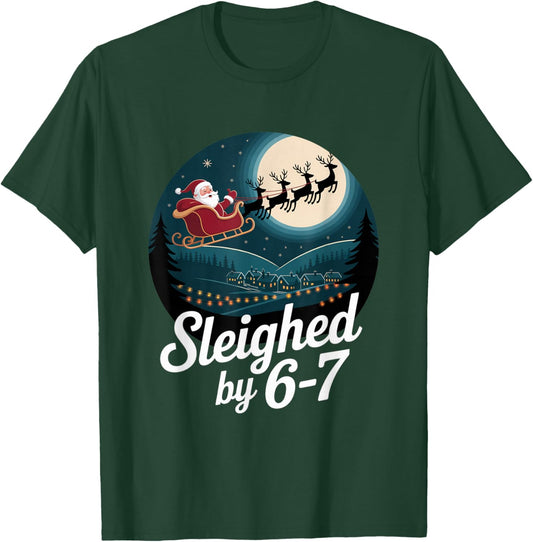 Christmas 67 Funny Xmas Six Seven Ugly Sweater 6-7 T-Shirt - T-Shirt | Forest