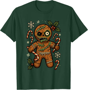 Zombie Gingerbread Man Christmas Zombie T-Shirt - T-Shirt | Forest