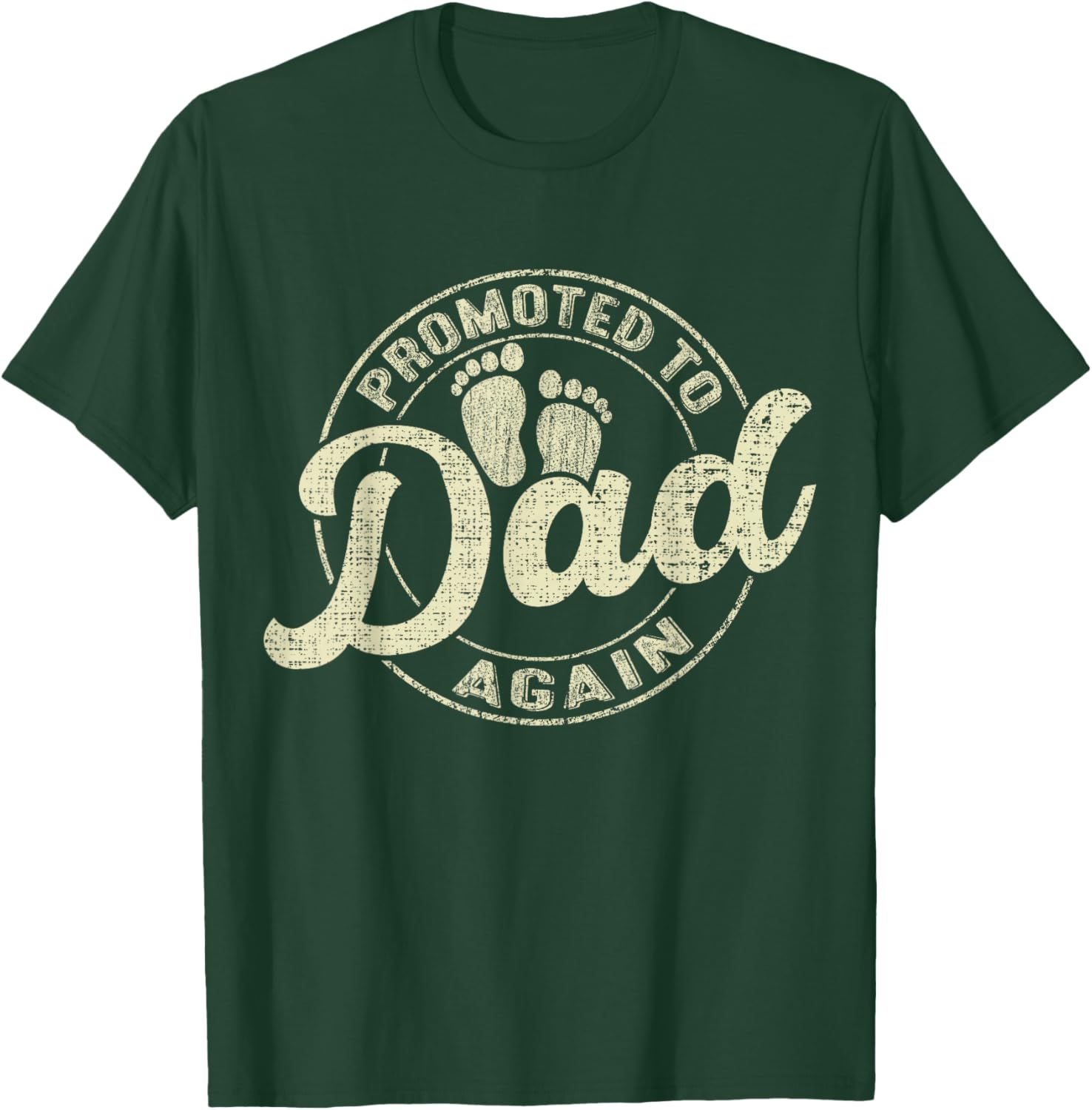 Promoted to Dad Again Expecting Baby Funny Soon to Be Father T-Shirt - T-Shirt | Forest