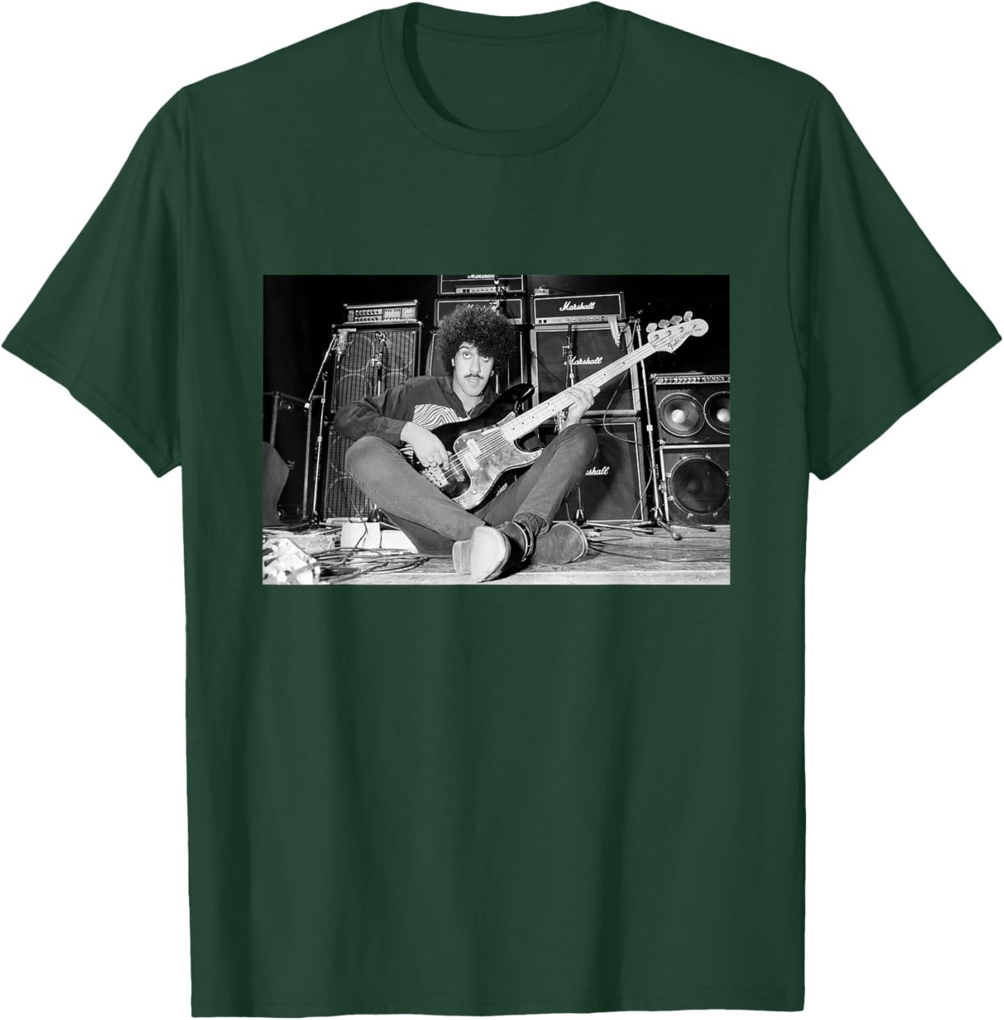 Phil Lynott Thin Lizzy Recording Thunder and Lightning 1982 T-Shirt - T-Shirt | Forest