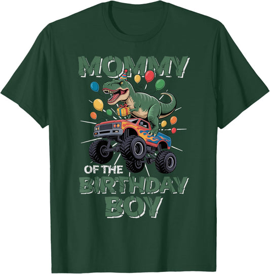 Mommy of The Birthday Party Outfit Monster Truck Mom T-Shirt - T-Shirt | Forest