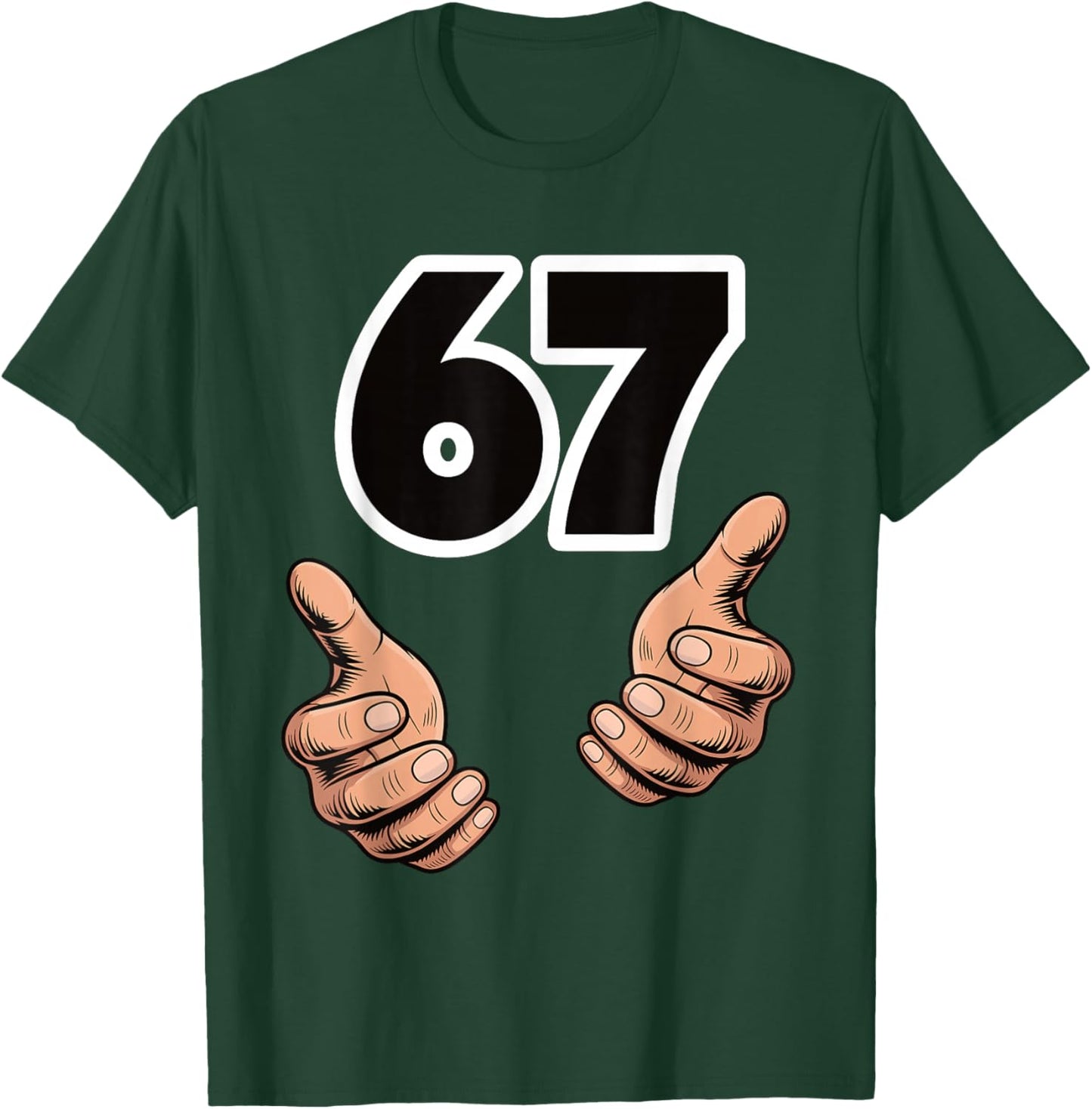 Funny 6 7 Meme Gen Alpha Slang Six Seven T-Shirt - T-Shirt | Forest