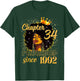 Chapter 34 Fabulous Since 1992 Birthday Melanin Women Girl T-Shirt - T-Shirt | Forest