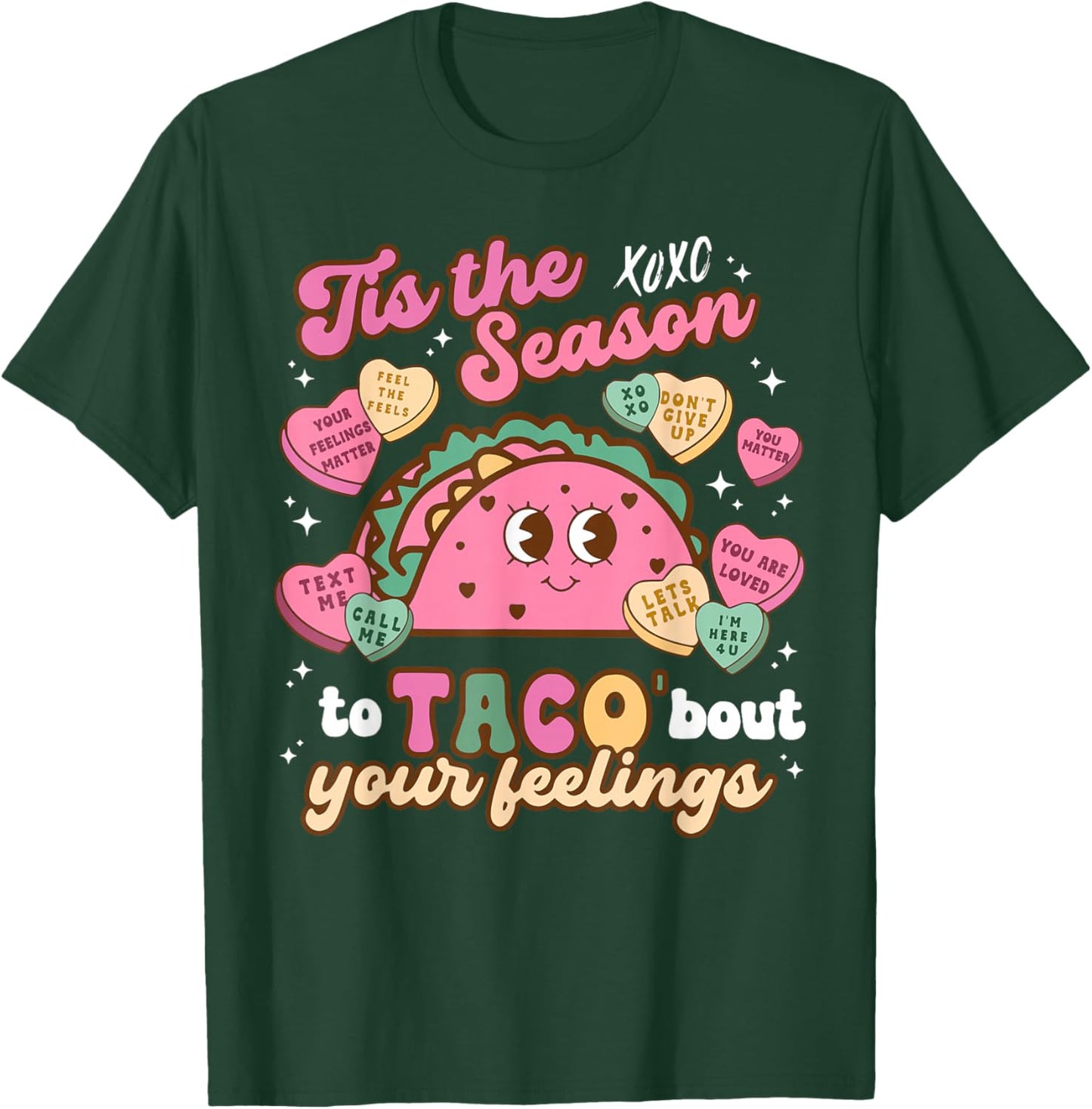 Valentines Mental Health School Psychologist School Psych T-Shirt - T-Shirt | Forest