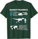 Nanotyrannus Fact Sheet Skull Fossil T-Shirt - T-Shirt | Forest