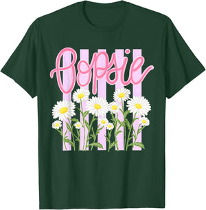 Oopsie Daisy Floral Summer Retro Striped Vintage Women T-Shirt - T-Shirt | Forest