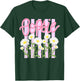Oopsie Daisy Floral Summer Retro Striped Vintage Women T-Shirt - T-Shirt | Forest