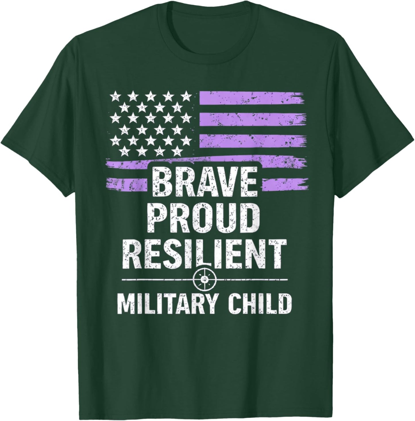 Purple Up Military Kids Month of Military Child T-Shirt - T-Shirt | Forest