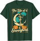 The Life of A Showghoul Retro Halloween Show Skeleton Girl T-Shirt - T-Shirt | Forest