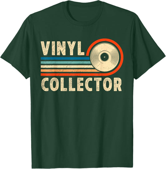 Vinyl Collector Retro Vinyl Record Collector T-Shirt - T-Shirt | Forest