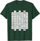 Traditional Mahjong Tiles Neat Pattern Default Background v1 T-Shirt - T-Shirt | Forest