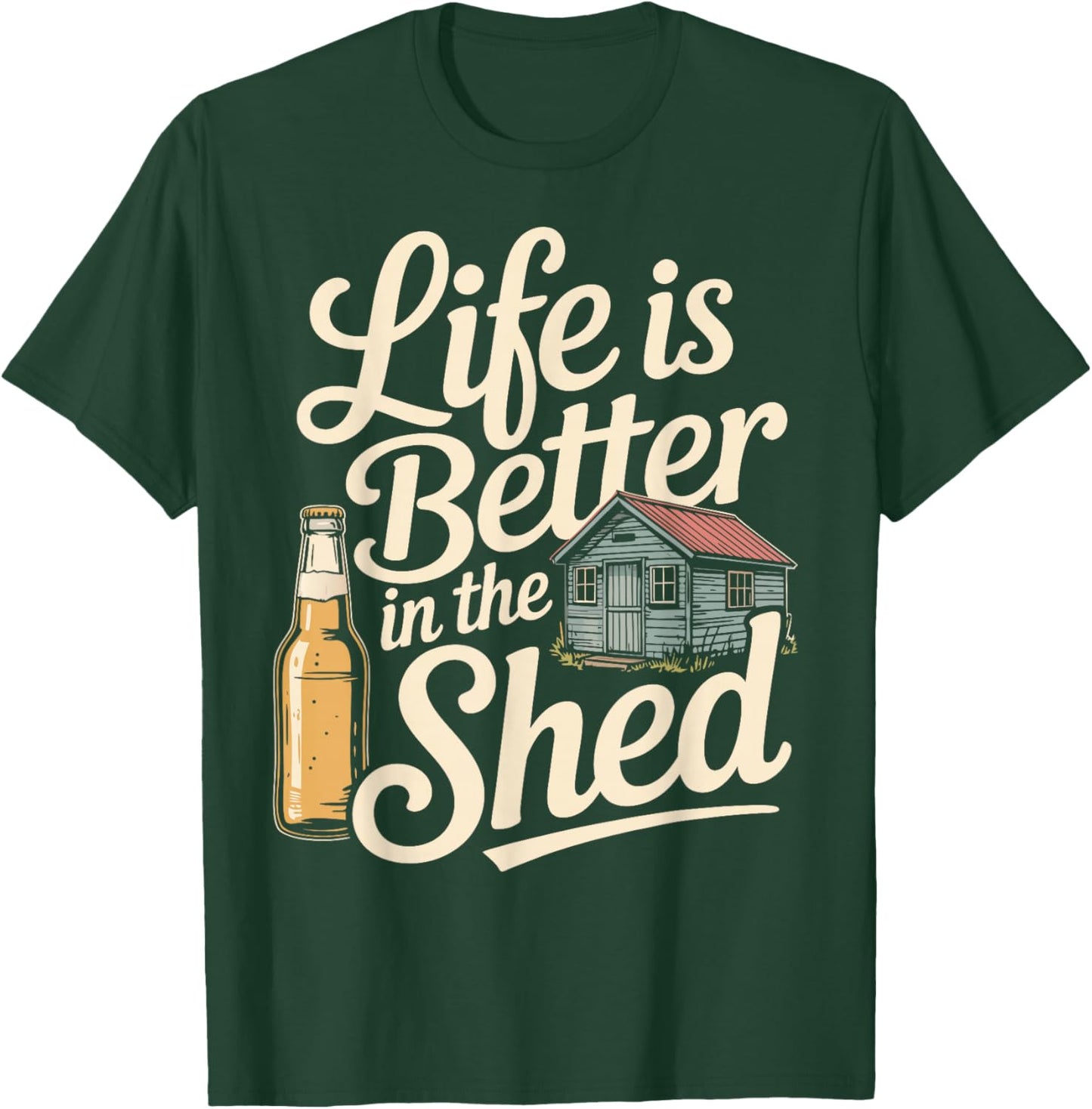 Funny Shed Bar T-Shirt - T-Shirt | Forest
